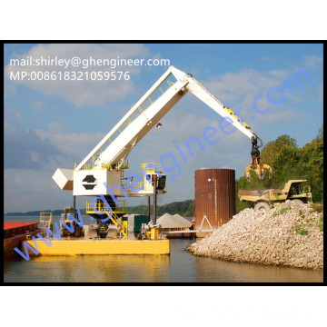 500t/h Electrical Hydraulic Floating Bulk Handling Crane 35T 40T